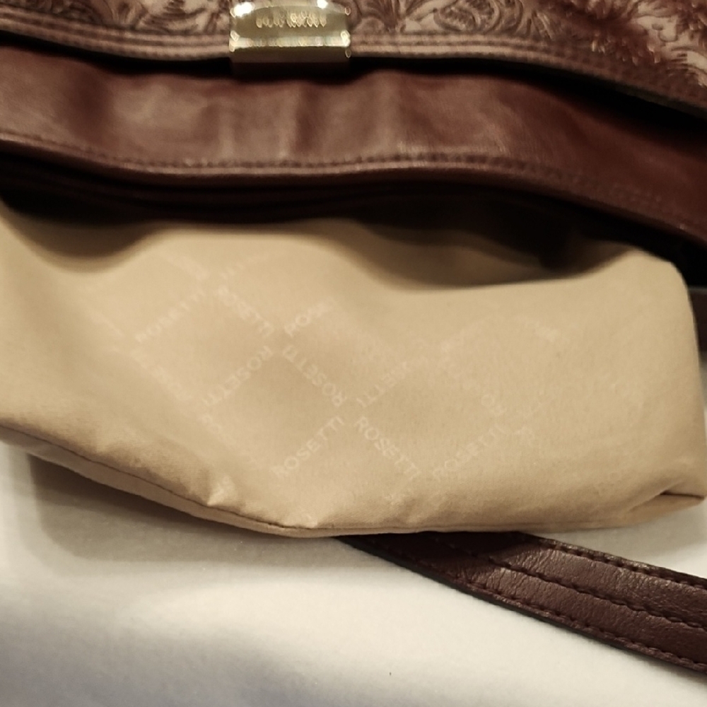 Rosetti Brown BURGANDY FAUX LEATHER SHOULDER/CROSS BODY BAG - Picture 12 of 15